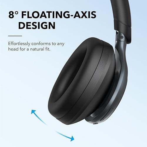 Soundcore Space One, Adaptive Active Noise Cancelling Headphones thumbnail 6