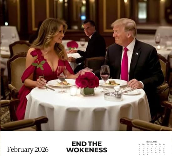 Donald Trump 2026 Wall Calendar, 12-Month (Jan–Dec), 11” x 8.5” Patriotic Photo Calendar for Home or Office – End The Wokeness thumbnail 3