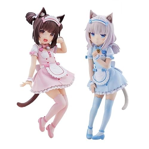 Tongyundacheng Nekopara Figures 18cm Chocola and Vanilla Action Figure Anime Cute Maid Style Characters Model Collectibles Desktop Decoration Gifts - Image 1
