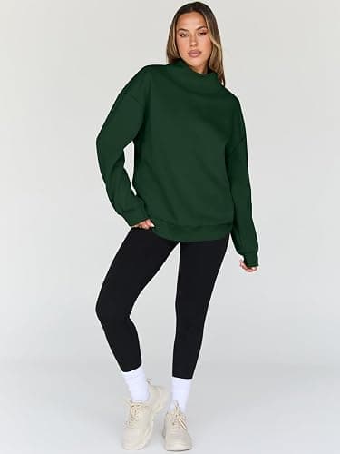 Trendy Queen Womens Oversized Sweatshirts Turtleneck Pullover Long Sleeve Hoodies Tops Fall Fashion Outfits 2025 Clothes thumbnail 5