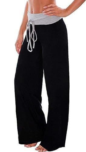 AMiERY Women's Comfy Casual Pajama Pants Floral Print Drawstring Palazzo Lounge Pants Wide Leg thumbnail 2