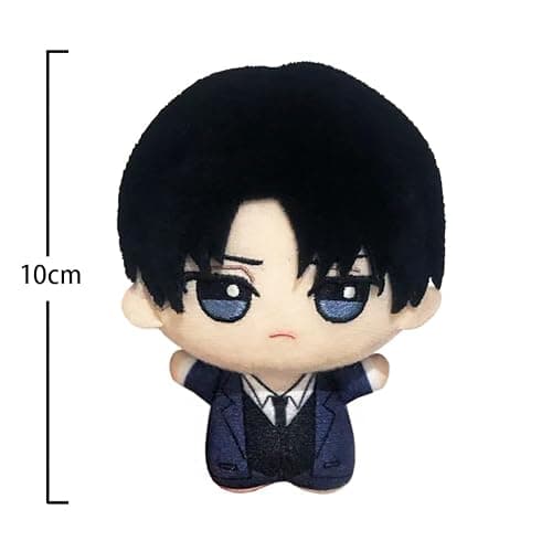 MABAIUDE Eren Jaeger Soft Figure Levi Keychain Pendant Anime Soft Figure, 4'' Mini Hug Pillow Cushion Sofa Decoration Xmas Gifts thumbnail 3