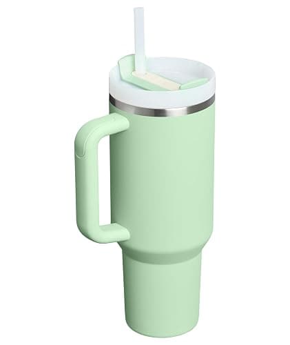 STANLEY Quencher H2.0 Tumbler with Handle and Straw 40 oz | Flowstate 3-Position Lid | Cup Holder Compatible for Travel | Insulated Stainless Steel Cup | BPA-Free | Pistachio thumbnail 4