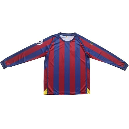 Pitch and Trek Vintage Barcelona Home Long Retro Football Soccer Youth Jersey Shorts Youth Sizes. thumbnail 6