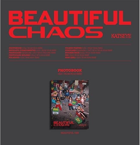 KATSEYE - [BEAUTIFUL CHAOS] (BEAUTIFUL ver) + Extra photocards thumbnail 2