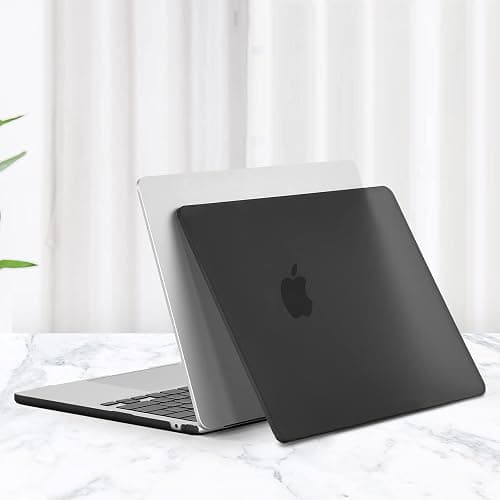 EooCoo Coque pour MacBook Air 13 Pouces M5 M4 M3 M2 2026-2022 Mat Noir | Agréable au Toucher, Étui Rigide Fine Compatible pour MacBook 13,6" Housse de Protection en Polycarbonate, Facile à Installer thumbnail 7