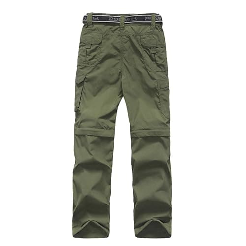JOMLUN Boy’s Scout Pants Convertible Hiking Quick Dry Zip Off Pants Outdoor Climbing Casual Trouser Kids Youth Cargo Pants thumbnail 6