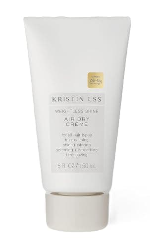 Kristin Ess Hair Weightless Shine Air Dry Cream for Curl Definition, Smoothing + Blowout Prep - Frizz Control - Light Hold - Women's Styling Product for Frizzy, Wavy + Curly Hair - Vegan - Image 1