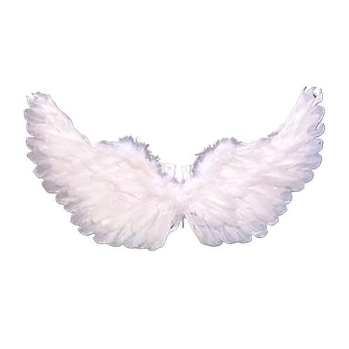 Creative Angel Feather Wings with Elastic Straps Bright Color Lightweight Costume Cosplay Wings Photography Props Halloween Supplies Sky Blue thumbnail 2