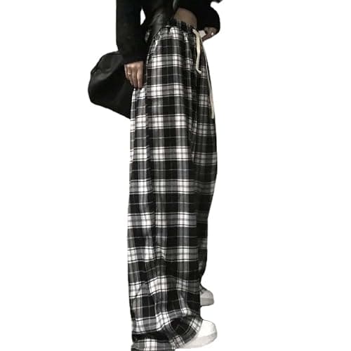 Harajuku Fashion Plaid Pants Checkered Alt Emo Scene Pants Cargo Pants Y2k Baggy Grunge Clothes Goth Hiphop Streetwear - Image 1