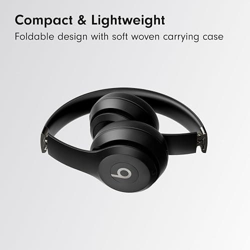 Beats Solo 4 - Wireless Bluetooth On-Ear Headphones, Apple & Android Compatible, Up to 50 Hours of Battery Life - Matte Black (Renewed Premium) thumbnail 4