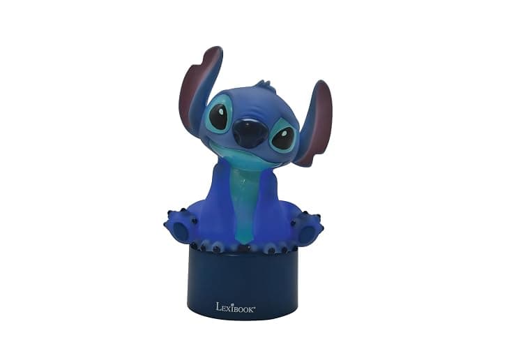 LEXiBOOK, Disney Stitch, Nightlight with Speaker, Color Change, Soft Light, Battery Operated, Blue, NS01D thumbnail 3