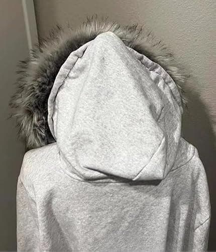 OANTGM Y2k Zip Up Hoodie Fur Jackets Emo Grunge Crop Winter Coats Teen Streetwear 2000s Vintage thumbnail 4
