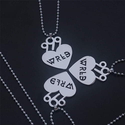 COMTRUDE 999 Necklaces Premium Stainless Steel Pendant Gifts for Young Singer Fans Silver thumbnail 4