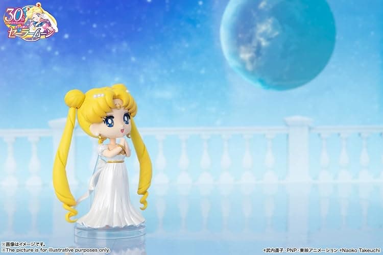 TAMASHII NATIONS - Pretty Guardian Sailor Moon - Princess Serenity, Bandai Spirits Figuarts Mini Action Figure thumbnail 6