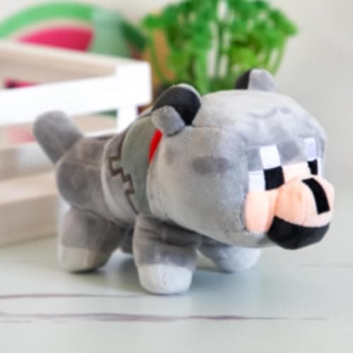 FUNUSE Wolf Plush Toys,8.3" Plush Wolf Stuffed Animal Game Toys for Boys Girls,Birthday Thansgiving Gifts for Kids and Fans thumbnail 7
