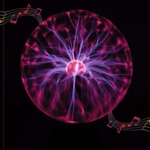 DAXGD Lumière de Boule de Plasma, Lampe de Sphère d'ion de Boule Sensible Sensible au Toucher de 5 pouces Lumières de Nuit de Nouveauté de Lumière Rouge thumbnail 3