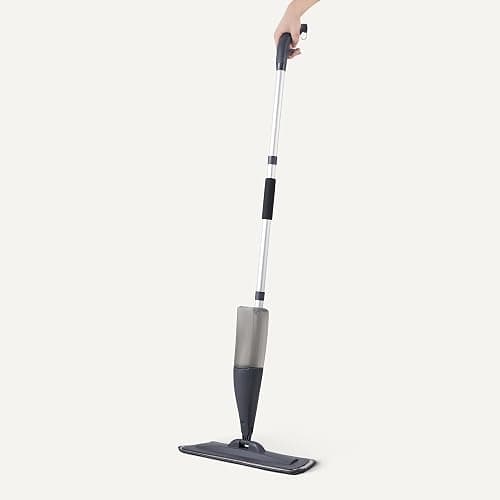 Amazon Basics 360-Degree Swivel Spray Mop for Hardwood Tile Laminate Floor Cleaning with 16.9 oz Refillable Tank, 49-inch, 3-Pack Washable Pads thumbnail 3