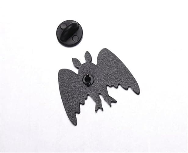 yangwenyuan 4pcs Punk Gothic Animal Bat Mothman Enamel Pins Backpack Hat Clothes Jewelry Brooch Metal Lapel Pin Accessories Gift for Friends thumbnail 3