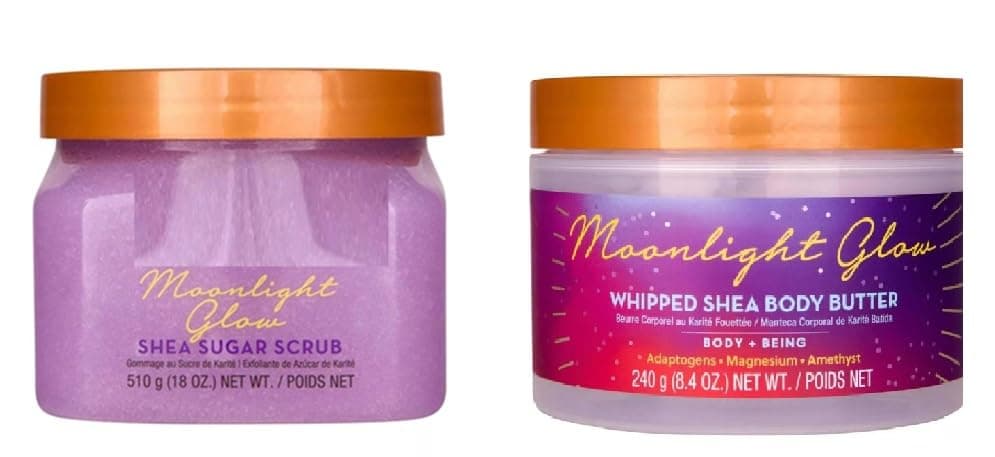 T H Moonlight Glow Shea Sugar Body Scrub and Whipped Shea Body Butter Gift Set - Image 1