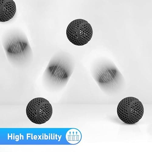 YXPOLYER Flexible PLA Filament Flex PLA Pro 3D Printer Filament Black for Printing Airless Basketball, Lightweight High-Elastic Soft 1.75mm 1KG, Dark Black thumbnail 4