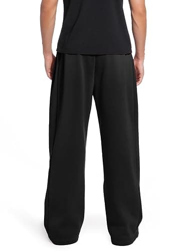 Qlarnaweer Men's Sweatpants Joggers Baggy Wide Leg Lounge Pants with Pockets Casual Athletic Sweats thumbnail 4