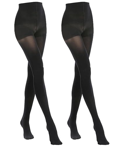 MANZI 2-6 Pairs Women's Opaque Control Top Tights 70 Denier Stretch Pantyhose - Image 1