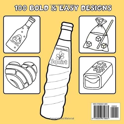Mexican Treats Coloring Book Bold and Easy: 100 Big and Simple Designs Featuring Traditional Mexican Treats and Foods for Adults, Kids, Teens, Children, and Seniors. for Relaxation and Stress Relief thumbnail 2