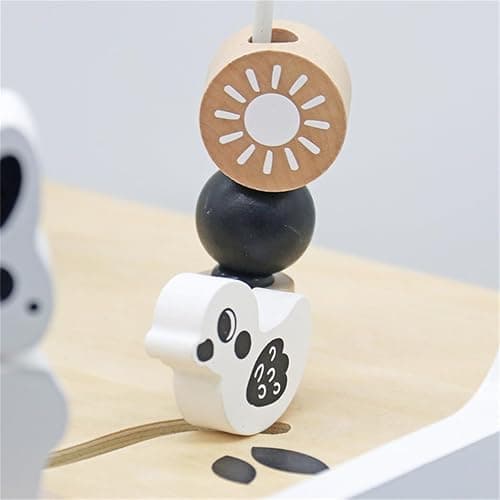 Touch Us Wooden Baby Walker - 5in1 Montessori Activity Cubes, Baby Push Walker for Toddler, 1+ Year Old Boy Girl | Sorting & Stacking Toys, Bead Mazes & Counting Toys thumbnail 7