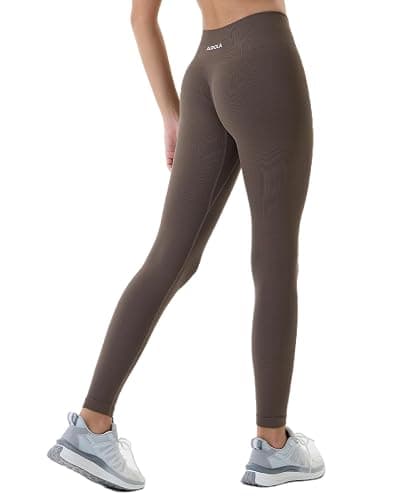 AUROLA Power Workout Leggings for Women Tummy Control Squat Proof Ribbed Thick Seamless Scrunch Active Pants thumbnail 7