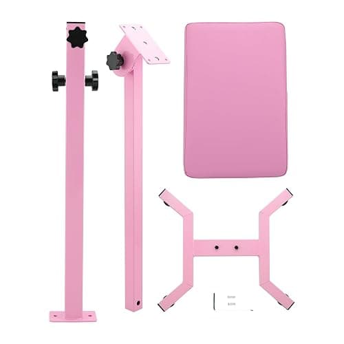 HUOXOU Pink Tattoo Arm Rest, Arm Rest Tattoo, Arm Rest for tattooing, Tattoo Arm Rest Stand, Tattoo Armrest, Four-corner base Stability Strongly, Adjustable Height, Thicken Soft Sponge Pad thumbnail 6