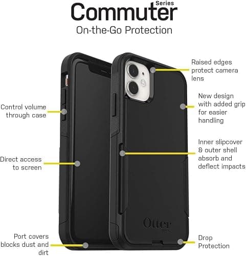 OtterBox Commuter Series Case for iPhone 11 & iPhone XR (Only) - Non-Retail Packaging - Black thumbnail 8