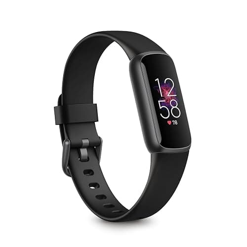 Fitbit Luxe Fitness and Wellness Tracker with Stress Management, Sleep Tracking and 24/7 Heart Rate, Black/graphite, One Size (S and L Bands Included) - Black/Graphite - Image 1
