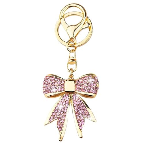 Bling Bow Keychain for Purse Handbag Charms for Backpack Bag Coquette Keychain for Women Girls Glitter Accessories Y2k Charm - Image 1