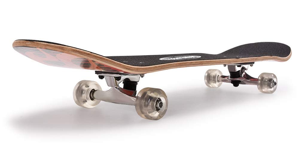 ChromeWheels 31 inch Skateboard Double Kick Skate Board Cruiser Longboard 8 Layer Maple Deck Skateboards for Kids and Beginners - White thumbnail 2