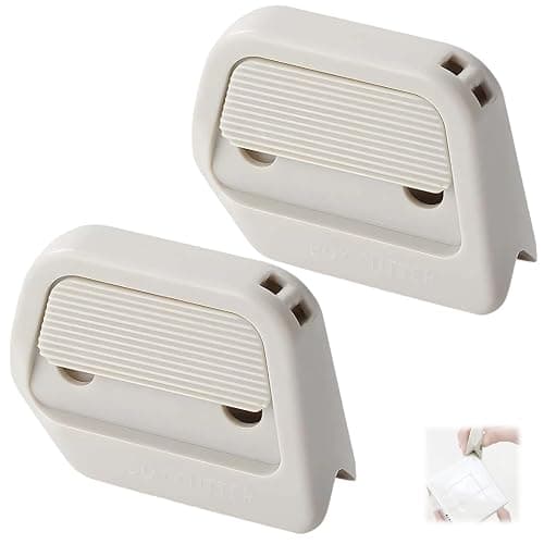 2 Pcs Box Cutter Retractable, Slice Box Opener Tool, Small Ceramic Box Cutter Safety, Magnetic Package Opener(White) - Image 1
