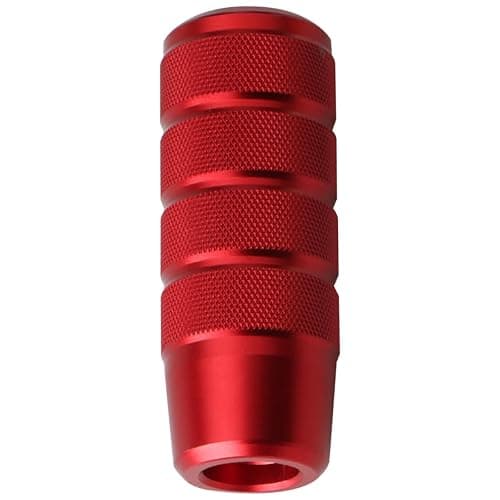 Osilly 95mm/3.74" Car Shifter Knob, Aluminum Weighted Automotive Gear Shift Manual knobs Lever with 3 Threaded Adapters M8 M10 M12 x 1.25, Universal for Manual Transmission Vehicle (Red) thumbnail 5