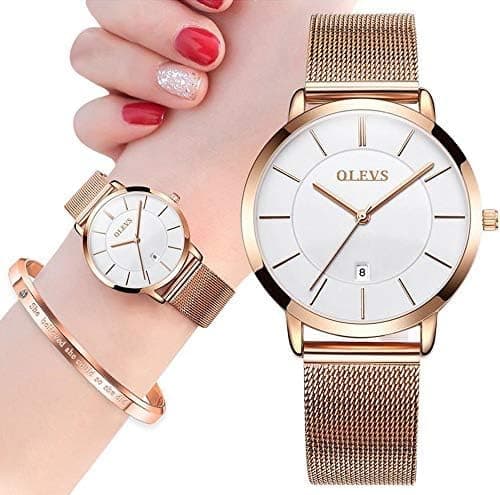 OLEVS Square Womens Watches Gold Business Dress Diamond Ladies Watch for Female Casual Analog Stainless Steel Two Tone Wrist Watch Silver thumbnail 2