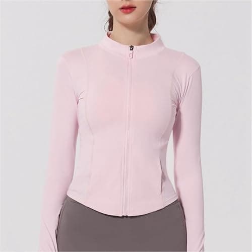 Bastwahl Skims Sport Jacke Damen Y2K Fitness - Laufjacke Atmungsaktive und Leicht Sportjacke Langarm definieren Jacke mit Daumenloch für Fitness Trainingjacke Jacke thumbnail 2