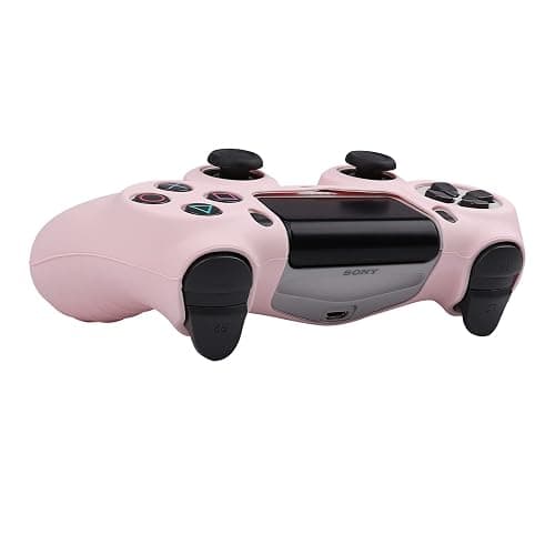 RALAN Pink Controller Skins for PS4, Silicone Controller Cover Skin Protector Compatible with PS4 Slim/PS4 Pro Controller (Pink Pro Thumb Grip x 6,Skull Cap Grip x 2)(Camouflage Pink+White Pink thumbnail 3