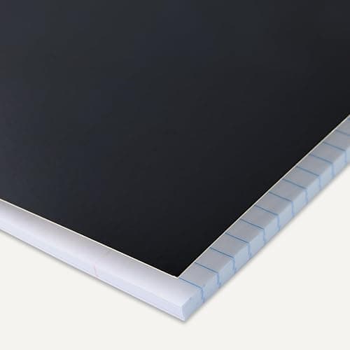 Amazon Basics Wide-Ruled Spiral Notebooks, 8" x 10-1/2", 70 Sheets, Black, 2-Pack thumbnail 3