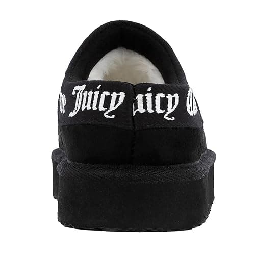 Juicy Couture Women's Cozy Slipper Mule – Plush Indoor Outdoor House Shoe with Memory Foam and Faux Fur Lining thumbnail 3