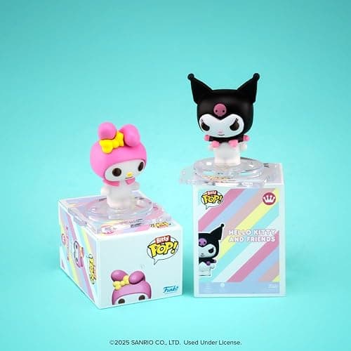 Funko Pop! Bitty: Sanrio - Kuromi, Hello Kitty (Ice Cream), My Melody (Unicorn Party), and Chase Mini Figure - 0.9 Inch (2.2 Cm) - Hello Kitty Collectable - Stackable Display Shelf Included thumbnail 5