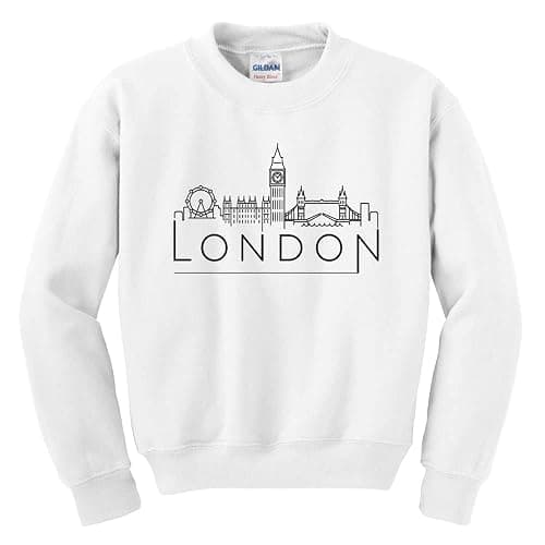 Skyline London England Kids Sweatshirt Youth - Image 1