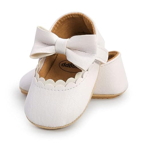 Baby Girls Mary Jane Flats Shoes with Non-Slip Soft Sole Toddler First Walkers Newborn Princess Dress Shoes thumbnail 7