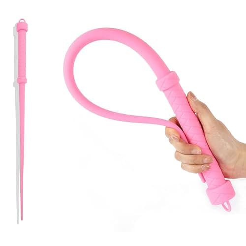 Sex Whip for Adults – 25" Silicone Horse Spanking Paddle, Flogger for Couples, BDSM Toy for Sensual Play, Adult BDSM Crop, Erotic Spanking Whip, Sex Toy for Men & Women (Pink) thumbnail 4
