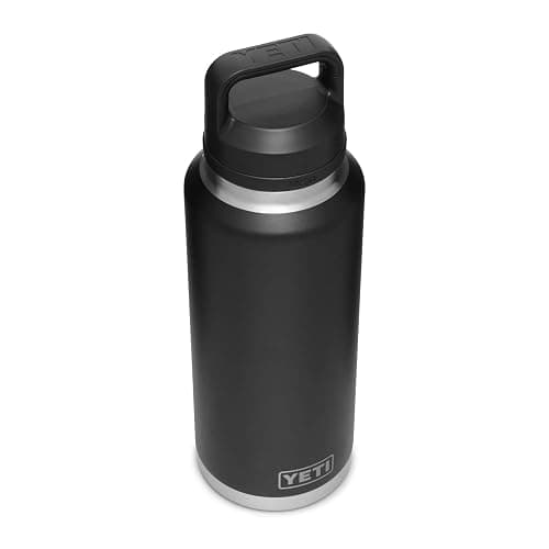 YETI Rambler 46 oz Bottle, Leakproof, Vacuum Insulated, Stainless Steel with Chug Cap, Black thumbnail 3