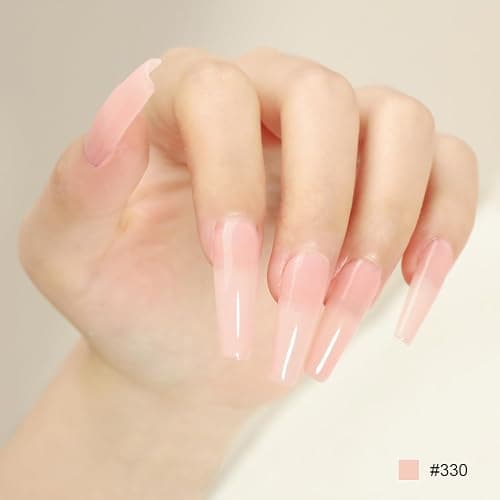FZANEST Jelly Milky Nude Pink Gel Nail Polish Soak Off LED UV Gel Polish Varnish Nail Art Manicure #330 thumbnail 3