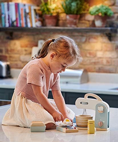 Tender Leaf Toys - Mini Chef Home Baking Set - 27 Pcs Wooden Baker's Mixing Set - Classic Toy for Pretend Cooking - Develops Social, Creative & Imaginative Skills - Learning Role Play - Age 3+ thumbnail 4