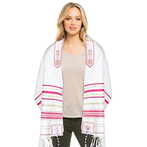 HalleluYAH Messianic Tallit Prayer Shawl 72"x 22" with Bag For Men & Women - Image 1
